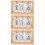 3Pcs Calendário Flip Para Casa De Bonecas, Miniatura De 10