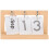 3Pcs Calendário Flip Para Casa De Bonecas, Miniatura De 3