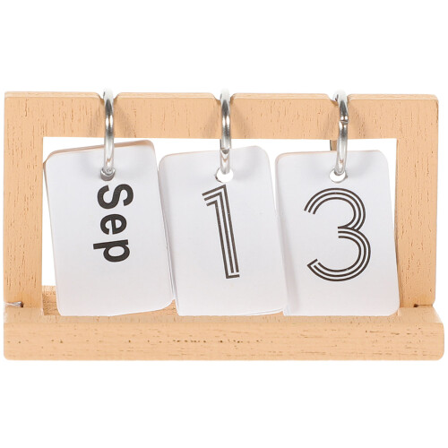 3Pcs Calendário Flip Para Casa De Bonecas, Miniatura De 2