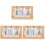 3Pcs Calendário Flip Para Casa De Bonecas, Miniatura De 4