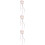 3Pcs Varinha De Para Rosa 8