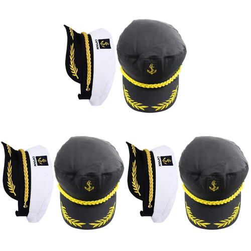 6 Unidades Chapéu De Capitão Cosplay 1