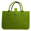 Large Capacity Felt Bag Ergonomic Handle Shopping-Army Green 1