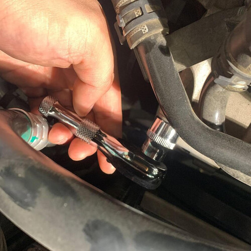Sturdy 72tooth compact socket wrench for tight spaces, durable Ref: 4019 1