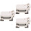 3Pcs Mini De Plástico Para De Bonecas 6