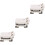 3Pcs Mini De Plástico Para De Bonecas 5