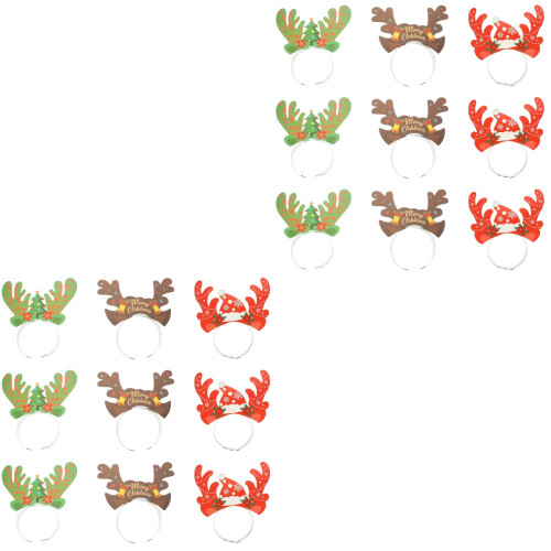18 Pcs Faixa De Chifre De Natal, Chifres , Adereço De Cervo 2