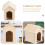 2 Unidades Mini Casa Para Cachorro Miniatura Enfeite 8