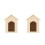 2 Unidades Mini Casa Para Cachorro Miniatura Enfeite 11