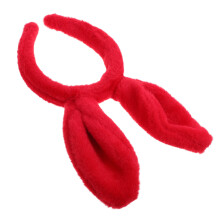 Flauschige Hasenohr Stirnband Rotes Kaninchenohr Für Osterfeier