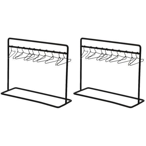 2 Conjuntos De Cabides Ferro Para Roupa De 1