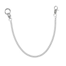 1 x electroplated pocket watch chain, ideal for suits and fashionable accessory, Silver