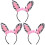 3 Unidades Zebra Cosplay Cabelo Cabelo 3