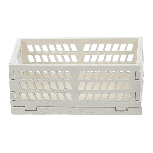 3Pcs Cesta De Armazenamento Miniatura Para Casa De Bonecas