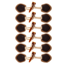 6 Hoornvormige Drukknoopjes Pu Truien