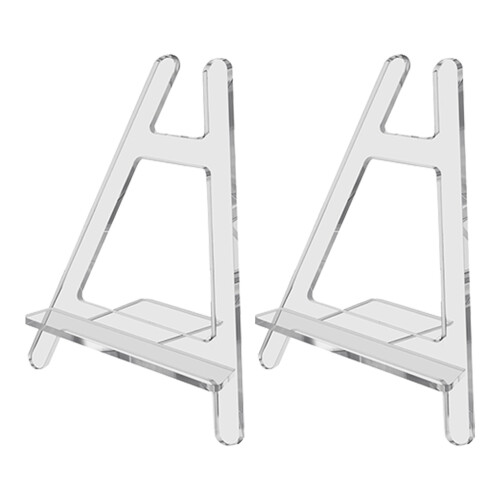 2Pcs Suporte De Exibição Transparente Para Acrílico 2