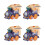 2 Pcs Children Electric Train Toy Touch Sensing Educational (Purple) 6