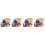 2 Pcs Children Electric Train Toy Touch Sensing Educational (Purple) 3