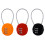 Portable Password Combination Lock, Application Versatility Resettable 3-Digit Code Padlock for Backpacks Gym Storage Cabinets School Lockers (3PCS) 1