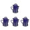 4Pcs De Esmalte Para , Café E Portátil Decorativa 4
