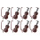 40 Conjuntos De Mini Violino Para Escritório 11