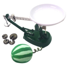 Conjunto Miniatura 1:12 Balança Mecânica Com Acessórios Para