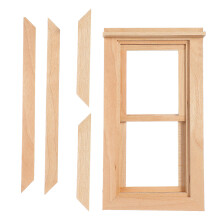 2 Pcs De Janela Decorativa Simulada, Lisa