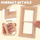 2 Pcs De Janela Decorativa Simulada, Lisa 6