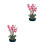 2 Unidades Miniatura De Plástico Com Mini Vaso Para Decoração 9