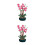 2 Unidades Miniatura De Plástico Com Mini Vaso Para Decoração 10