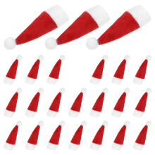 72 Unidades Mini Chapéus De Natal E Duende Para Pirulitos