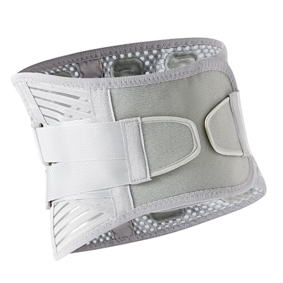 Adjustable Waist Belt Lower Back Brace Support Belt-Gray XL