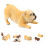 De Bulldog Plástico Cachorro Animal Enfeite 4