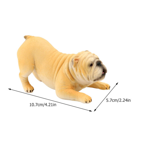 De Bulldog Plástico Cachorro Animal Enfeite 1