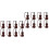 16 Conjuntos De Mini Violino Instrumento Decorativo 5