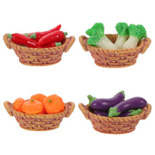 4 Unidades Acessórios Alimentos Miniatura Para De Bonecas
