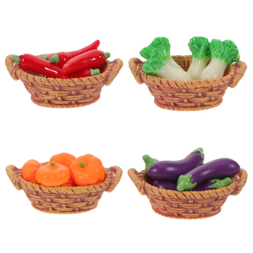 4 Unidades Acessórios Alimentos Miniatura Para De Bonecas