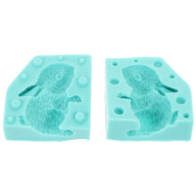 3Pcs De Coelho Silicone Para Vela E Artesanato