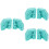 3Pcs De Coelho Silicone Para Vela E Artesanato 8