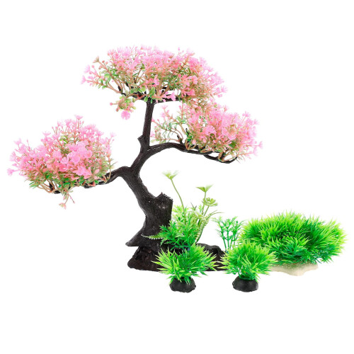 8 Peças Planta Aquática Resina Para 1