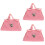 3Pcs Bolsa Miniatura De Mão Para Brinquedo Bebê 6