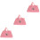 3Pcs Bolsa Miniatura De Mão Para Brinquedo Bebê 5