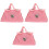 3Pcs Bolsa Miniatura De Mão Para Brinquedo Bebê 3