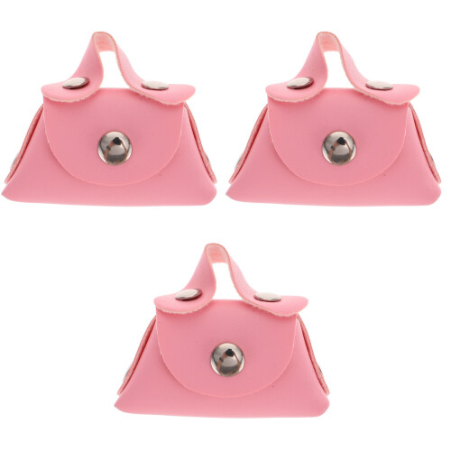 3Pcs Bolsa Miniatura De Mão Para Brinquedo Bebê 2