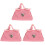 3Pcs Bolsa Miniatura De Mão Para Brinquedo Bebê 2