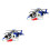2 Unidades Brinquedo Helicóptero Montável Com E 3