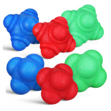 6 pieces reaction ball for fitness and coordination training durable and elastic
