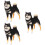 3Pcs Simulação De Cachorro Plástico Para Crianças 9