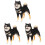 3Pcs Simulação De Cachorro Plástico Para Crianças 4
