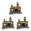 3Pcs Decorações De Resina, Acessórios Para 9